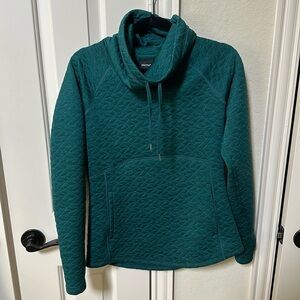 Marmot pullover. Jewel toned green. Size medium but runs on smaller side